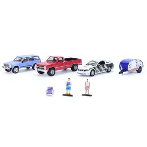 4th of July Summer Cookout Multi Car Diorama / Gre...