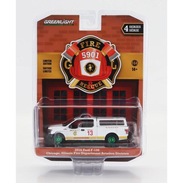 フォード F-150 ピックアップ シカゴ消防局 2018 ホワイト/イエロー / Greenlig...