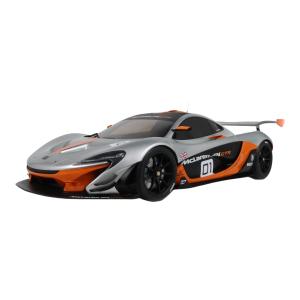 【予約】 McLaren P1 GTR ペブルビーチ 2015 グレー オレンジ ケース付 GT SPIRIT 1/8 ミニカー