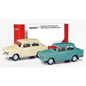 Trabantトラバント 601 セダン 2台セット 旧車 模型 ダイキャスト / Herpa 1/...
