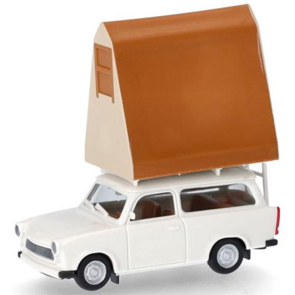 Trabantトラバント 601 S ルーフトップテント付 模型 モデル / Herpa 1/87 ...