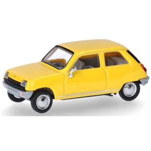 Renaultルノー R5 イエロー 模型 ダイキャスト モデル / Herpa 1/87 ミニカー...