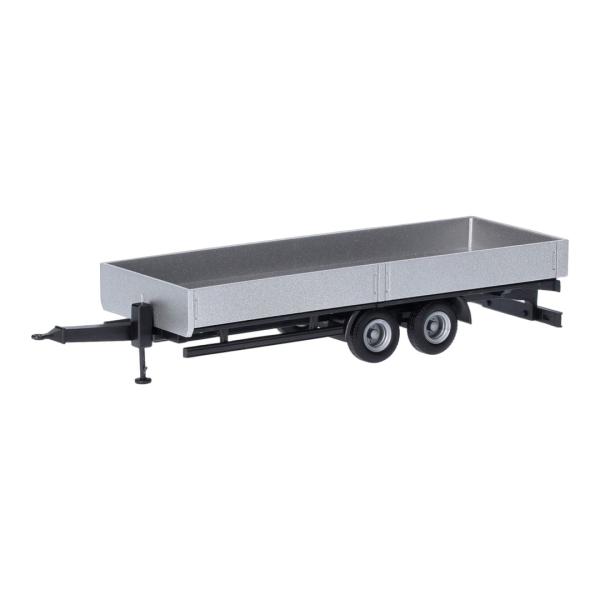 tandem trailer 2 axles silver 076920-002