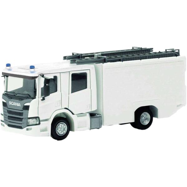 スカニア クルーキャブ 消防車 2台セット / Herpa 1/87 建設機械模型 工事車両