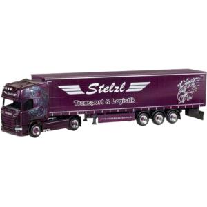 Stelzl トラックモデル Scania R TL トラック / Herpa 1/87 建設機械模...