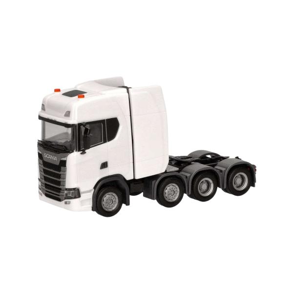 Herpa 1/87 Scania CS20H ハイルーフ 4軸 ホワイト 308601-004