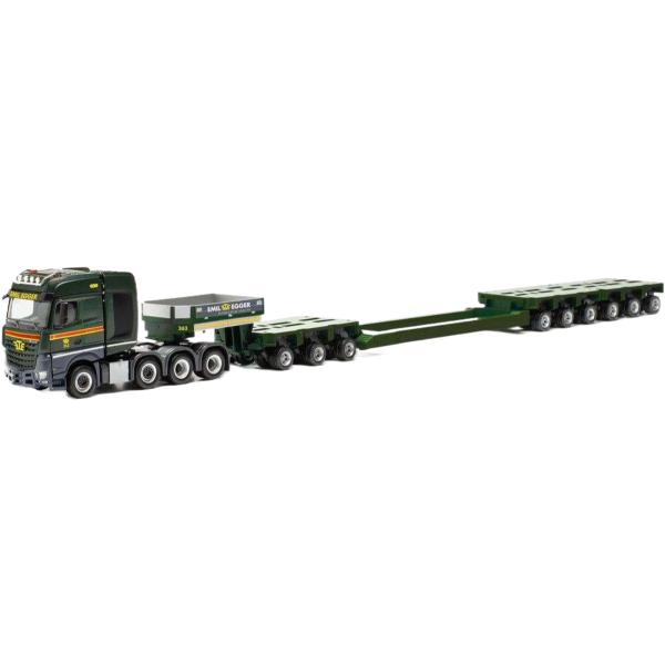 Emil Egger Mercedes Benz Arocs 低床トレーラー 積載車 / Herpa...
