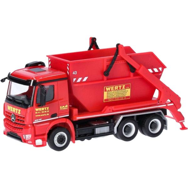 Wertz Mercedes Benz Arocs M スキップローダー トラック / Herpa ...