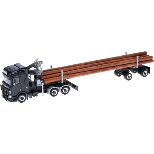 King of Rhoen Scania CR20HD 木材 トラック / Herpa 1/87 建...