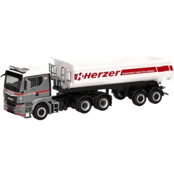 Herzer MAN TGS TN ダンプセミトレーラー 319164 トレーラー / Herpa ...
