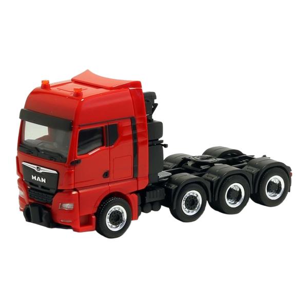 MAN TGX GX ヘビーデューティトラクター 4軸 レッド / Herpa 1/87 ミニカー ...