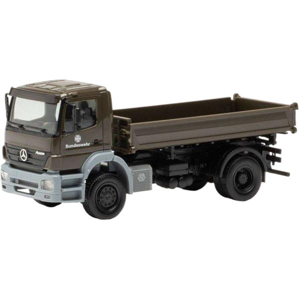 ドイツ連邦軍 Mercedes Benz Axor 三方 ダンプ / Herpa 1/87 建設機械...