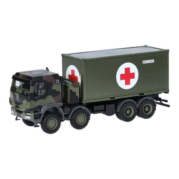 ドイツ連邦軍 イベコ Trakker 8x8 コンテナトラック / Herpa 1/87 ミニカー ...