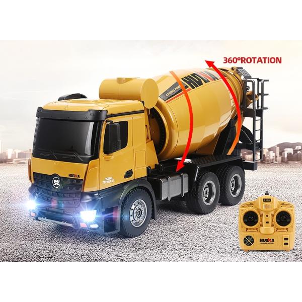 ミキサー車 コンクリートミキサートラック 人気 ラジコン RC Huina 1574 サウンド LE...