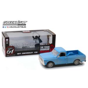 1971 Chevrolet C-10 テキサスチェーンソー (1974) ブルー/HIGHWAY6...