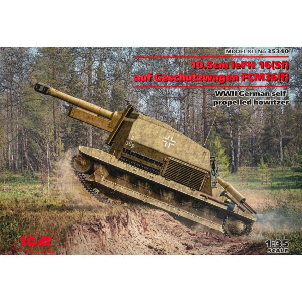 10.5cm leFH 16(Sf) auf Geschutzwagen FCM36(f) WWII...