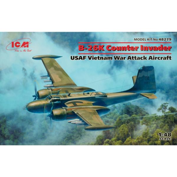 Douglas B-26K Counter Invader USAF Vietnam War プラモ...