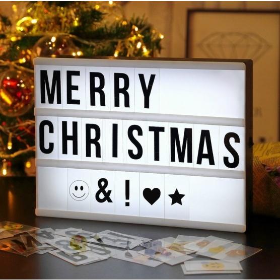 LEDライトボックス 電気掲示板 光 サイン クリスマス 誕生日 カフェ デコレーションライト パー...