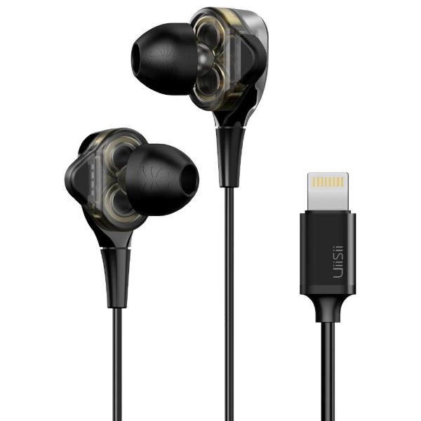 Lightningイヤホン  iPhone ipod ハイレゾ イヤフォン UiiSii I8  高...