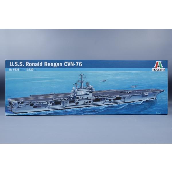 USS Ronald Reagan CVN 76 組み立てプラモキット模型 /Italeriイタレリ...
