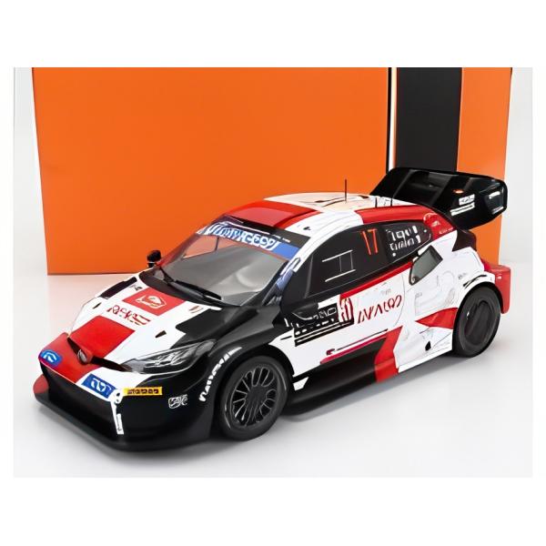 トヨタ ヤリス GR ラリー1 2023 N 17 モンテカルロ優勝 白/赤/黒 IXO 1/18