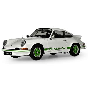 Porscheポルシェ 911 RS 2.7 1973 ホワイトグリーン ギミック付組み立てキット ...