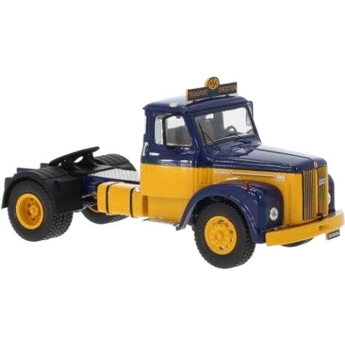 Scania 110 Super 1953 ブルー イエロー トラクタ / IXO 1/43 建設機...