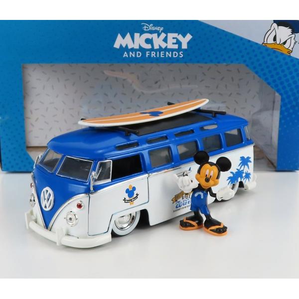 1962 VW T1 Samba Minibus w/Mickey Mouse Fig Disney...