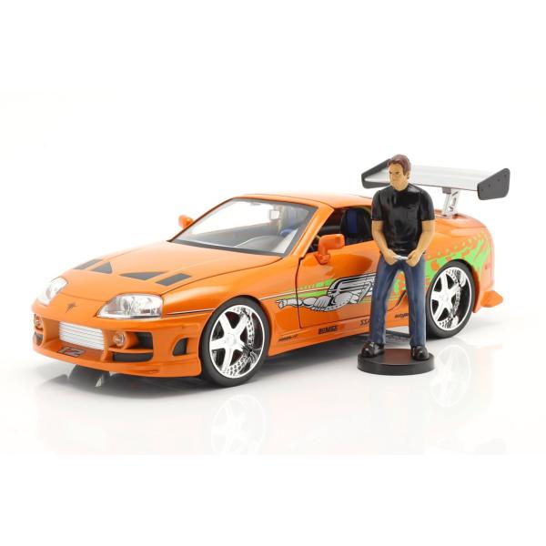 Brian's Toyota Supra 1995 ワイルドスピード フィギュア付き オレンジ JA...
