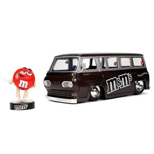 M&amp;M's 1965 Ford Econoline バン レッドM&amp;M'sフィギュア付き ミニカー ...