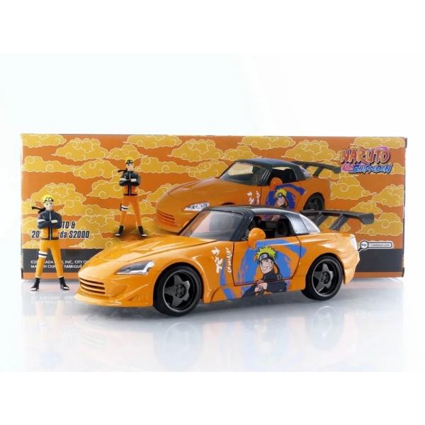 ホンダ S2000 ナルト フィギュア付き 2001 オレンジ / Jada Toys 1/24 ミ...