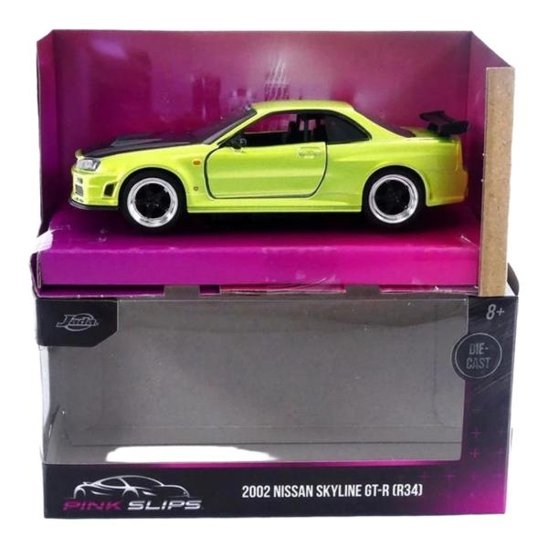 日産 スカイライン GT-R R34 2002 グリーン / Jada Toys 1/32 ミニカー
