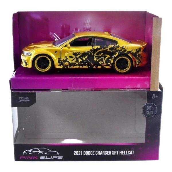 ダッジ チャージャー SRT ヘルキャット 2021 ゴールド ピンクスリップ / Jada Toy...