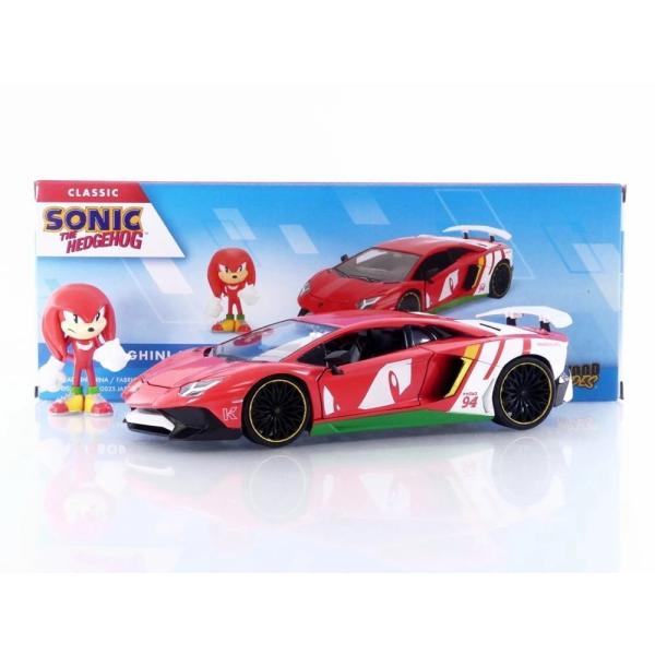 ランボルギーニ アヴェンタドール SV ナックルズ フィギュア付き レッド #94 / Jada T...