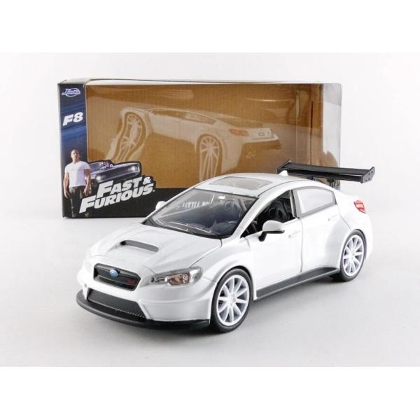 スバル インプレッサ WRX STi ワイルドスピード8 ホワイト / Jada Toys 1/24...
