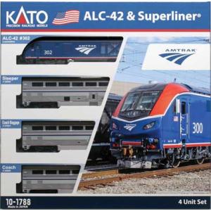 Siemens ALC-42 &amp; 3両セット DCC アムトラック #302 寝台 客車 荷物車/K...