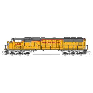 ユニオン・パシフィック EMD SD70M 機関車 フラットラジエーター #4444 DCC アーマ...