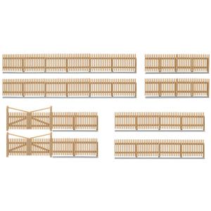 Wooden Fence Plastic Model Kit / Kibri 1/87 模型