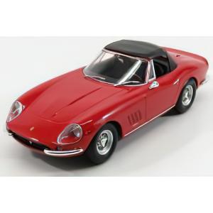 FERRARI  275 GTB/4 NART SPIDER 1967 - RED/KK-SCALE 1/18ミニカー