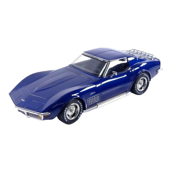 シボレー コルベット C3 スティングレイ 1972 ブルー / KK Scale 1/18 ミニカ...