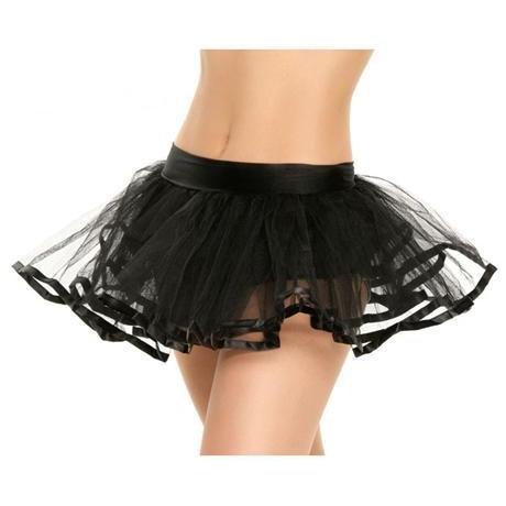 ブラック黒　ペチコート チュチュスカート パニエ コスプレ衣装 パーティー・イベント