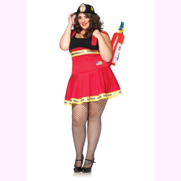 大きいサイズ 83790Xグラマーさんのための 消防士コスチューム コスプレ衣装　パーティー ハロウ...