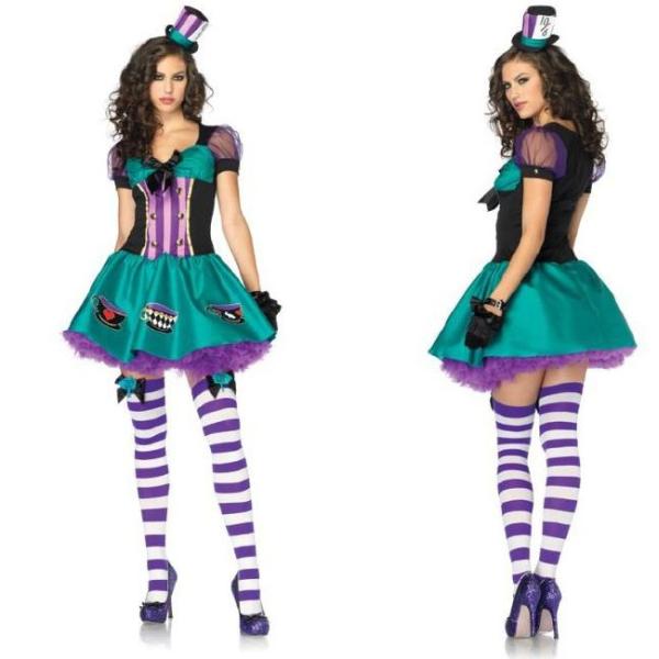 83855 アリスの気狂い帽子屋モチーフコスチューム 2ピースセット 仮装コスチューム コスプレ  ...