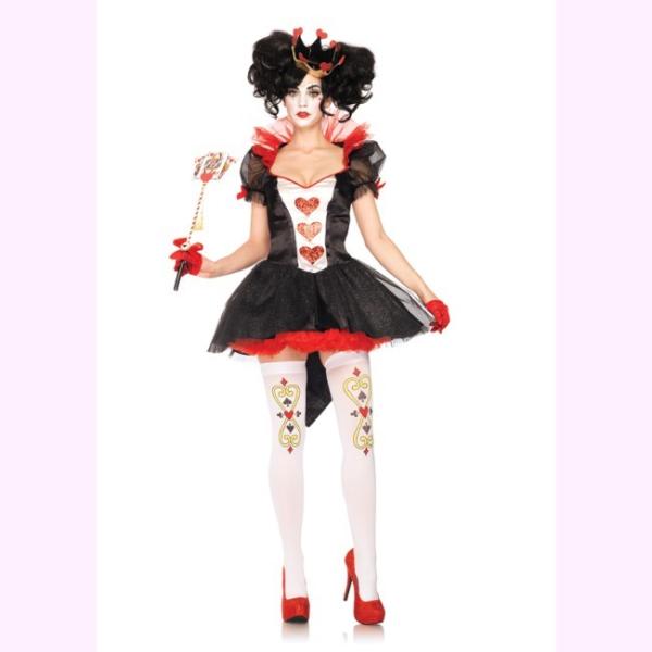 83924カードの世界の女王 ロイヤル・クィーン2ピースセット  セクシーコスチューム コスプレ /...