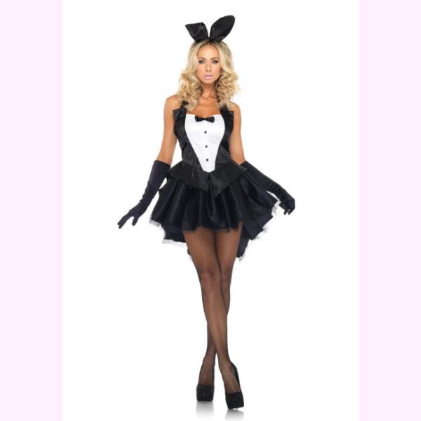 83951バニーガールチュチュドレス 3ピースセット コスプレ衣装　パーティー ハロウィン /レッグ...