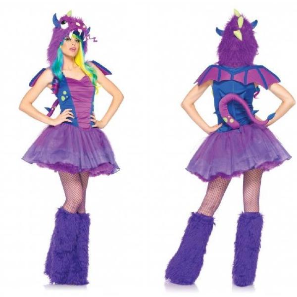 85140ダーリン ドラゴンコスチューム　2ピースセット /LEG AVENUEレッグアベニュー コ...