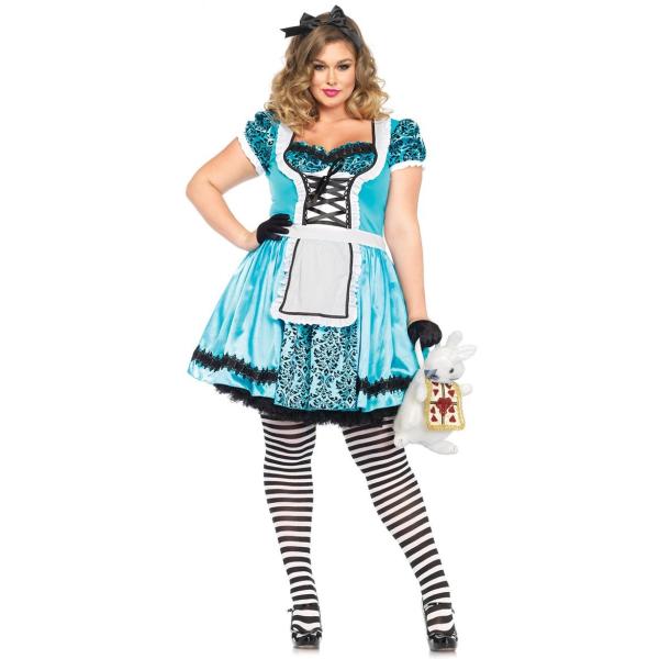 ティーパーティアリスコスチューム ぽっちゃりサイズ 2点セット  大きいサイズ 仮装コスチューム コ...