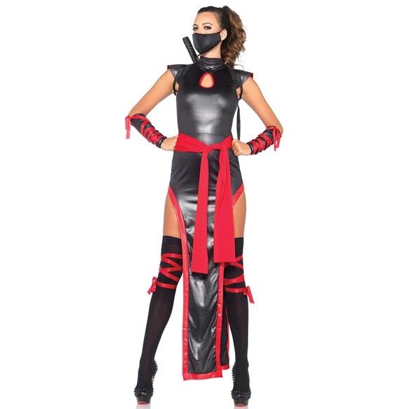 シャドーニンジャコスチューム 5点セット 仮装コスチューム コスプレ /LEG AVENUEレッグア...