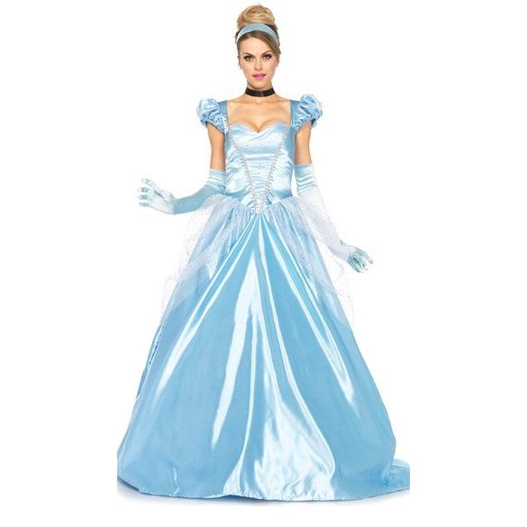 ディズニー　シンデレラモチーフ クラシック　ブループリンセスコスチューム　3点セット 仮装コスチュー...