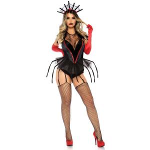スパイダークィーン　コスチューム　3点セット レッグアベニューコスプレ衣装(仮装、パーティー、ハロウ...